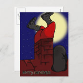 Weihnachtsfeiertag Feiertagspostkarte (Vorne/Hinten)