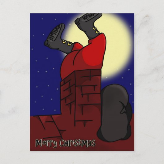 Weihnachtsfeiertag Feiertagspostkarte (Vorderseite)