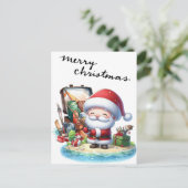 Weihnachtsfeiertag Feiertagspostkarte (Stehend Vorderseite)