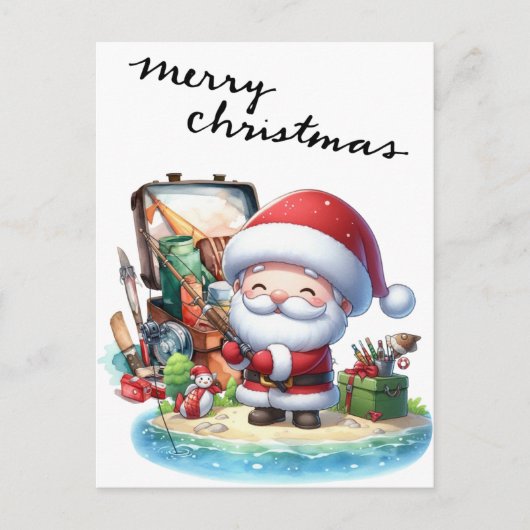 Weihnachtsfeiertag Feiertagspostkarte (Vorderseite)