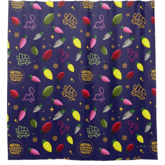 Weihnachtsfeiertag | Ferienmuster Duschvorhang (Vorderseite)