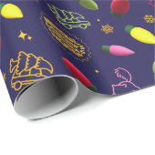 Weihnachtsfeiertag | Ferienmuster Geschenkpapier (Rolleneckpunkt)