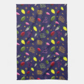 Weihnachtsfeiertag | Ferienmuster Geschirrtuch (Vertikal)