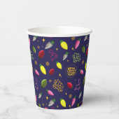 Weihnachtsfeiertag | Ferienmuster Pappbecher (Links)