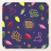 Weihnachtsfeiertag | Ferienmuster Rechteckiger Pappuntersetzer (Vorderseite)