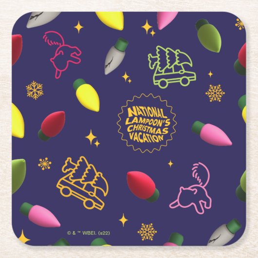 Weihnachtsfeiertag | Ferienmuster Rechteckiger Pappuntersetzer (Vorderseite)