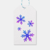 Weihnachtsfeiertag - Festliche Schneeflocke Geschenkanhänger (Rückseite)