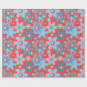 Weihnachtsfeiertag festliche Winterschneeflocken h Geschenkpapier (Flach)