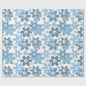 Weihnachtsfeiertag festliche Winterschneeflocken h Geschenkpapier (Flach)