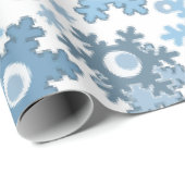Weihnachtsfeiertag festliche Winterschneeflocken h Geschenkpapier (Rolleneckpunkt)