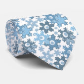 Weihnachtsfeiertag festliche Winterschneeflocken h Krawatte (Gerollt)