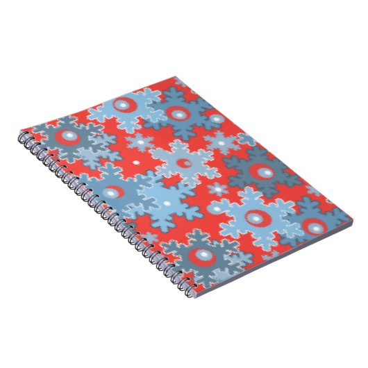 Weihnachtsfeiertag festliche Winterschneeflocken h Notizblock (Rechte Seite)