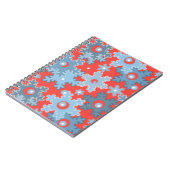 Weihnachtsfeiertag festliche Winterschneeflocken h Notizblock (Linke Seite)