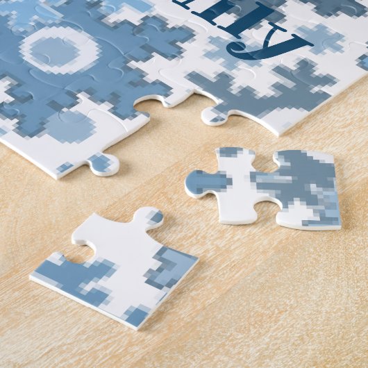 Weihnachtsfeiertag festliche Winterschneeflocken h Puzzle (Seite)