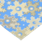 Weihnachtsfeiertag festliche Winterschneeflocken h Tischdecke (Schrägansicht)