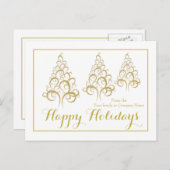 Weihnachtsfeiertag Firmengrüße Feiertagspostkarte (Vorne/Hinten)