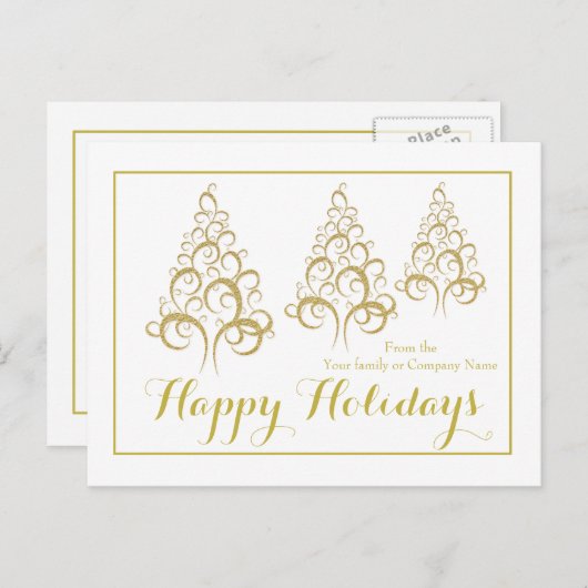 Weihnachtsfeiertag Firmengrüße Feiertagspostkarte (Vorne/Hinten)