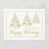 Weihnachtsfeiertag Firmengrüße Feiertagspostkarte (Vorderseite)