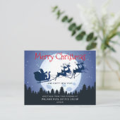 Weihnachtsfeiertag Firmengrüßen Postkarte (Stehend Vorderseite)