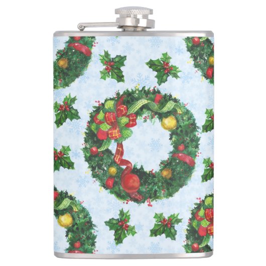 Weihnachtsfeiertag Flachmann (Vorderseite)