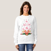 Weihnachtsfeiertag Flamingo Sweatshirt (Vorne ganz)