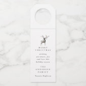 Weihnachtsfeiertag Flaschenanhänger (Vorderseite)