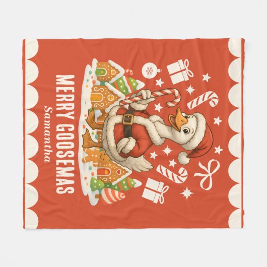 Weihnachtsfeiertag Fleecedecke (Vorderseite (Horizontal))