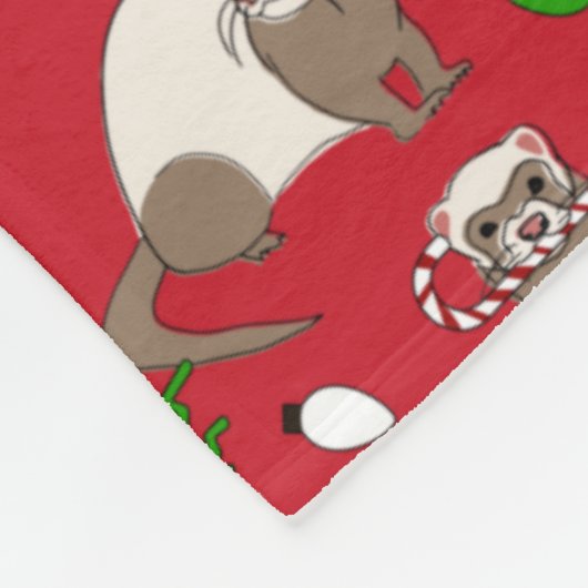 Weihnachtsfeiertag Fleecedecke (Ecke)