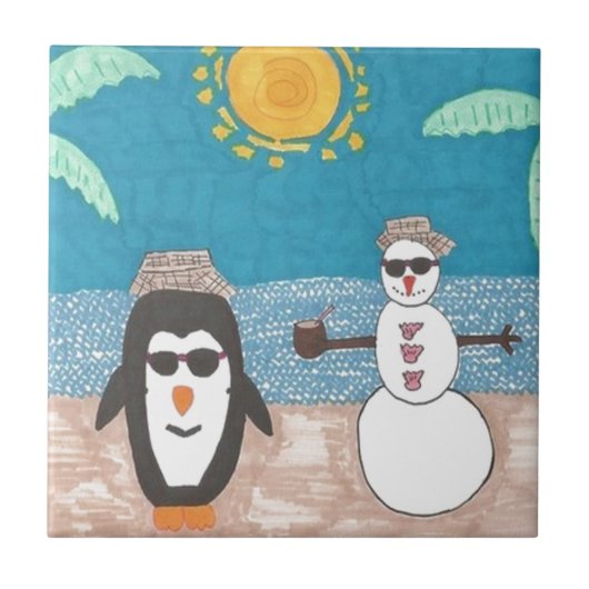 Weihnachtsfeiertag Fliese (Vorderseite)