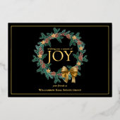 Weihnachtsfeiertag Folien Feiertagskarte (Vorderseite)