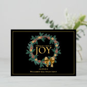 Weihnachtsfeiertag Folien Feiertagskarte (Stehend vorne)