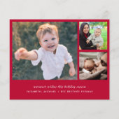 Weihnachtsfeiertag Foto Ankündigung (Rückseite)