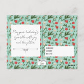 Weihnachtsfeiertag Foto bearbeiten Postkarte (Rückseite)