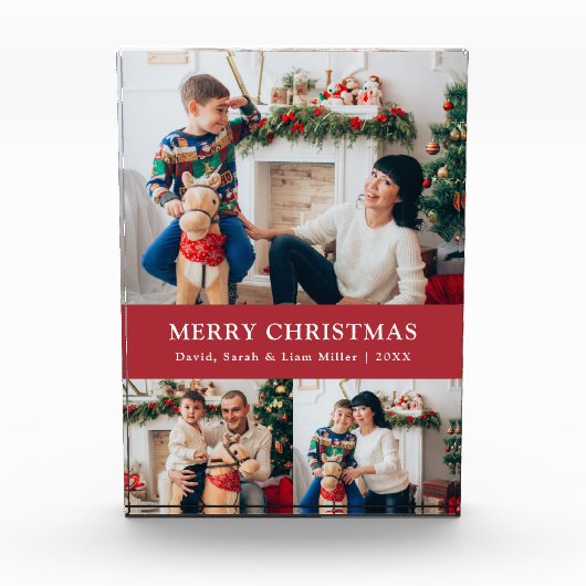 Weihnachtsfeiertag Foto Block (Vorderseite)