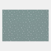 Weihnachtsfeiertag Foto Collage Snow Trees Moderne Geschenkpapier Set (Vorderseite 3)