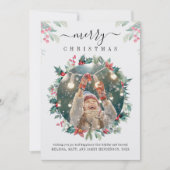 Weihnachtsfeiertag Foto Custom Mitteilungskarte (Vorderseite)