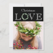 Weihnachtsfeiertag Foto Eucalyptus Wreath Feiertagskarte (Vorderseite)