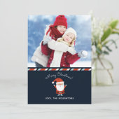 Weihnachtsfeiertag Foto Feiertagskarte (Stehend Vorderseite)