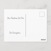 Weihnachtsfeiertag Foto Gold Glitzer Postkarte (Rückseite)