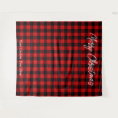 Weihnachtsfeiertag Foto Hintergrund Buffalo Karier Wandteppich (Vorderseite (Horizontal))