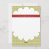 Weihnachtsfeiertag Foto Monogram Feiertagskarte (Rückseite)