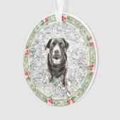 Weihnachtsfeiertag Foto Ornament (Vorderseite)