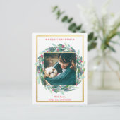 Weihnachtsfeiertag Foto Postkarte (Stehend Vorderseite)