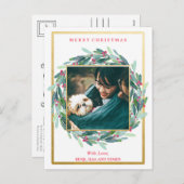 Weihnachtsfeiertag Foto Postkarte (Vorne/Hinten)