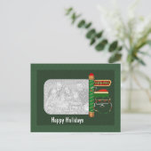 Weihnachtsfeiertag Foto Postkarte (Stehend Vorderseite)