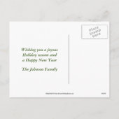 Weihnachtsfeiertag Foto Postkarte (Rückseite)