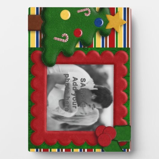 Weihnachtsfeiertag Foto-Rahmengeschenk Fotoplatte (Vorderseite)