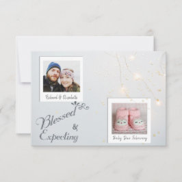 Weihnachtsfeiertag Foto Schwangerschaft Ankündigun Save The Date