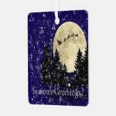 Weihnachtsfeiertag Foto Tree Ornament Aus Metall (Vorderseite links)