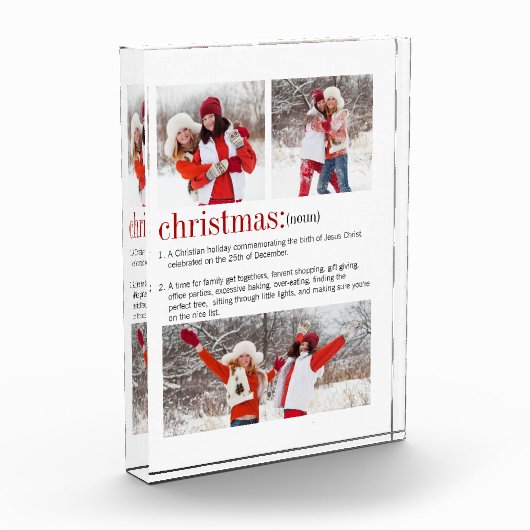 Weihnachtsfeiertag Fotoblock (Links)